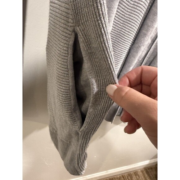 lululemon Hooded Open Sweatshirt With Pockets Grey Sz 6 - Picture 2 of 6